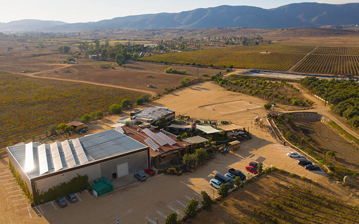 Rooftop Solar Panel Installation on Corona del Valle Winery