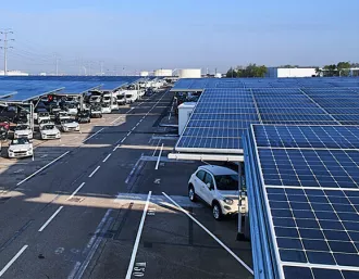 Largest France Solar Carport Use Maxeon Solar Panels