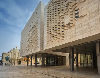 Malta Parliament Building Exterior View