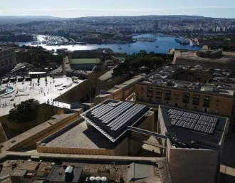 Solar Panels Installed on the Parliament of Malta