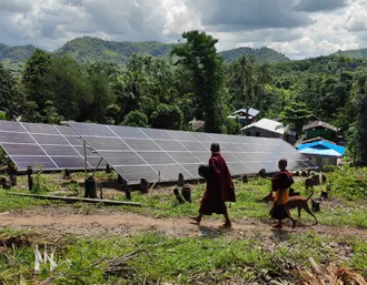 Myanmar Solar Panels Ground