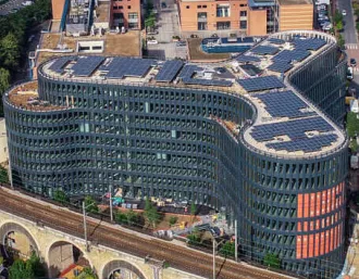 Be Issy, SunPower solar installation, first green building in France