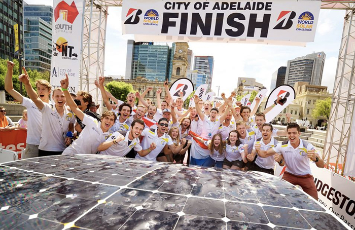 World Solar Challenge finish line