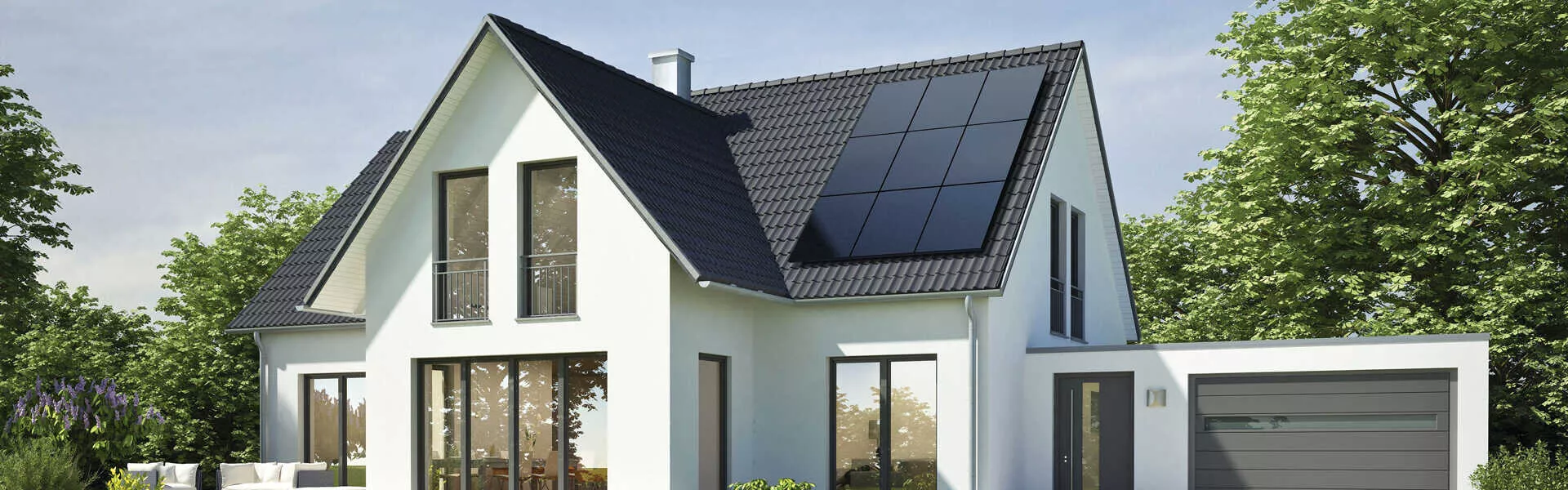 solar panels on house in Nederland