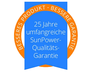 Umfangreiche Sunpower-Qualitätsgarantie