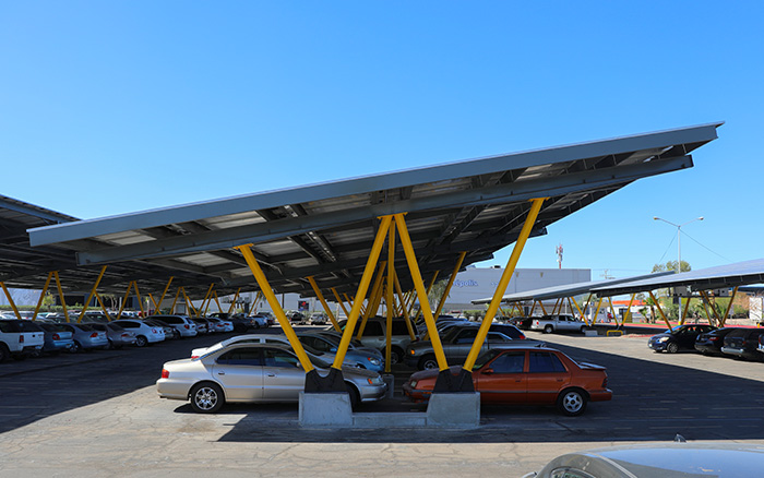 Solar-Carport, erneuerbare Energie
