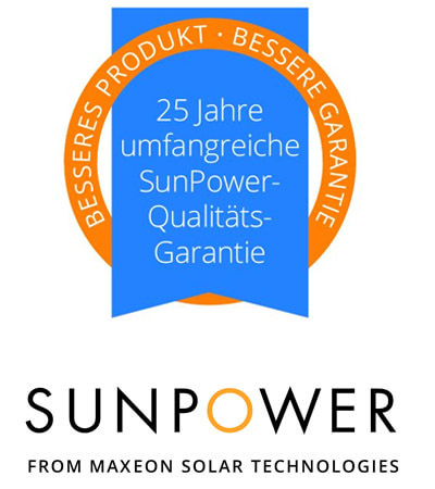 Umfangreiche Sunpower-Qualitätsgarantie