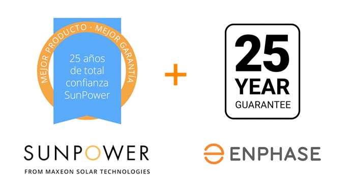Garantía de SunPower más Enphase