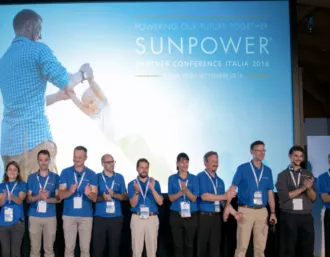 SunPower employees celebrating 10 years in Italy