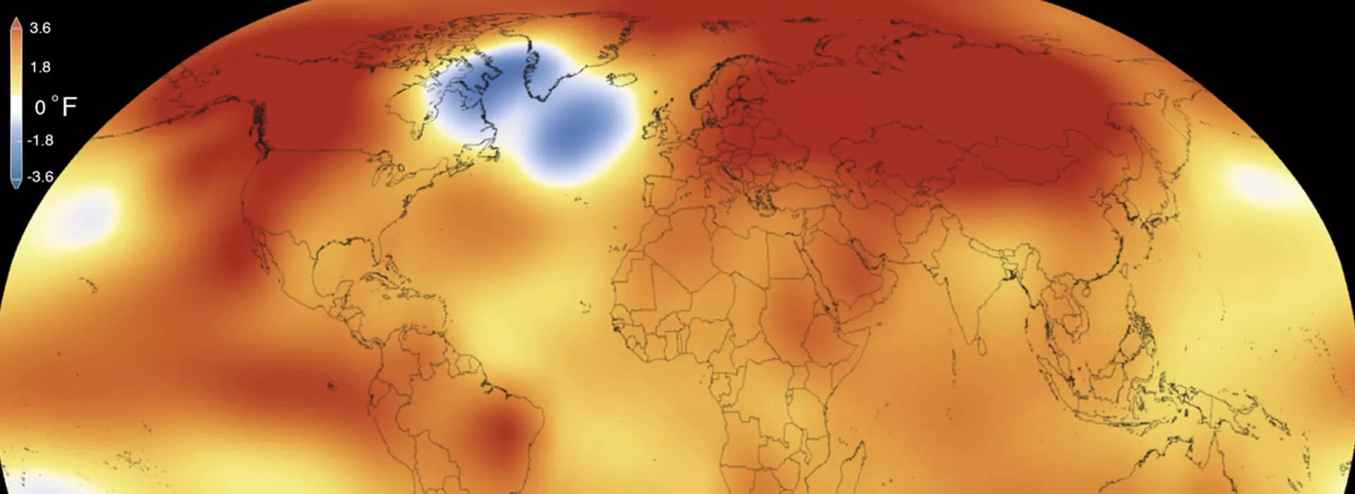 NASA heat map of earth
