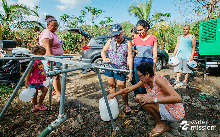 Watervoorziening op basis van zonne-energie - Water Mission laat weer schoon water stromen in Puerto Rico na orkaan Dorian